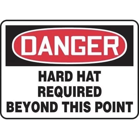 Accuform OSHA DANGER SAFETY SIGN HARD HAT MPPE066XT MPPE066XT